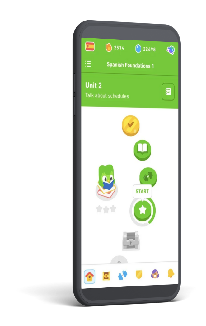 Duolingo mockup
